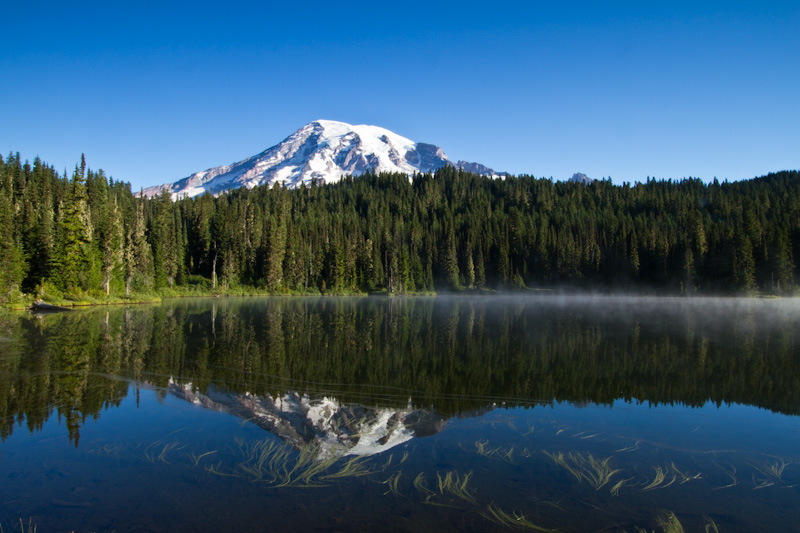 Mount Rainier Reflected In Reflection Lake